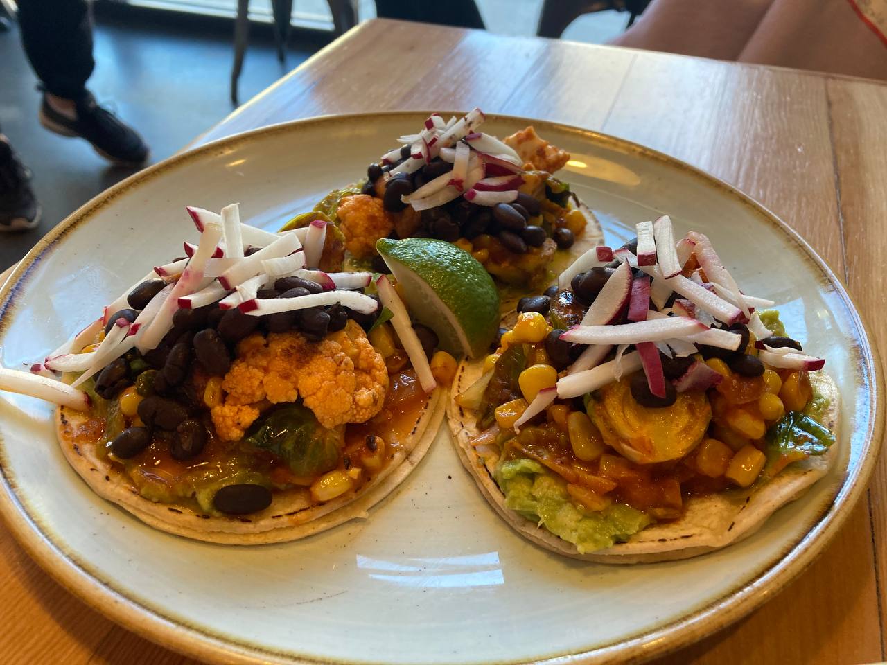 A picture of tacos from Tacos Tequila Whiskey in Denver.